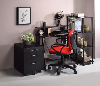 Nypho Writing Desk; Black Finish