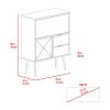 Somerville 4-Bottle 2-Drawer Bar Cabinet Mahogany and Black Wengue