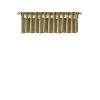 Lightweight Faux Silk Valance With Beads Bronze 50x26"