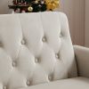 Artemax 55'' Modern Shiny Velvet Convertible Loveseat Sleeper Sofa Couch w/ 2 Lumbar Pillows