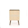 Manhattan Comfort Liberty Mid-Century Modern Nightstand 1.0 with 1 Cubby Space and 1 Drawer in Rustic Brown