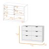 Logan White 4-Drawer Dresser