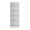 DEPOT E-SHOP Dakari Multistorage Double Door Cabinet, Five Shelves, White