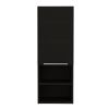 Kingston Rectangle 2-Shelf Medicine Cabinet Black Wengue