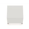 Manhattan Comfort Rockefeller 2.0 Mid-Century Modern 2-Drawer Nightstand in Off White and Nature