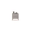 Manhattan Comfort Rockefeller 2.0 Mid-Century Modern 2-Drawer Nightstand in Off White
