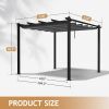 10*10ft Outdoor Pergola Grey