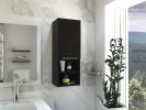 Kingston Rectangle 2-Shelf Medicine Cabinet Black Wengue