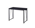 Zaidin Writing Desk; Black Finish