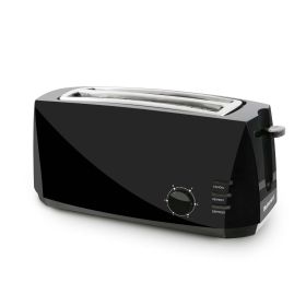 Gourmet ECT4829B New 4-slice Long Slot Cool-touch Toaster (black)