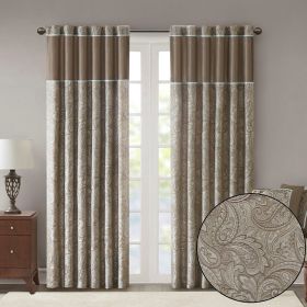 Jacquard Curtain Panel Pair(2 Pcs Window Panels) (Color: as Pic)