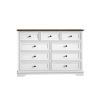 9 Drawer Dresser with Wooden Top, Tall Fabric Dresser & Chest of Drawers for Bedroom Closet Living Room