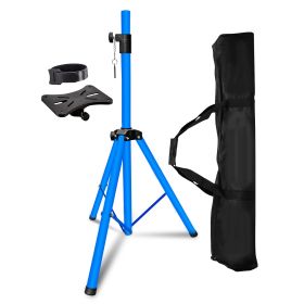5 Core Speaker Stand Tripod Tall Height Adjustable Heavy Duty DJ Light Floor Stands Universal 35mm Pole Mount PA Studio Monitor Large Subwoofer Suppor (Color: SKY BLUE)