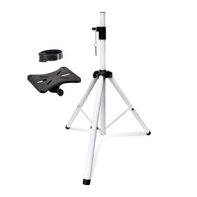 5 Core Speaker Stand Tripod Tall Height Adjustable DJ Light Floor Stands Universal 35mm Pole Mount PA Studio Monitor Large Subwoofer Support - SS ECO (Color: White)