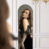 Floor Standing Mirror, Wall Mirror with Stand Aluminum Alloy Thin Frame,21''*64''