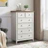 Modern 6 Drawers Dresser 6 Drawers Cabinet,Chest of Drawers Closet Organizers and Storage Clothes Storage Drawers Cabinet for Living Room
