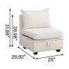Modular Sectional Sofa, Convertible Sofa Couch with Storage, Sleeper Sectional Sofa Set, Flexible Modular Combinations Fabric Couch for Living Room
