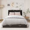 Queen Size Murphy Bed Frame with Drawers Murphy Chest Bed with Charging Station