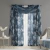 Printed Floral Voile Sheer Scarf
