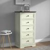 Tall Dresser for Bedroom with 5 Drawers for Closet, Chest of Drawers with Metal Handle
