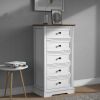 Tall Dresser for Bedroom with 5 Drawers for Closet, Chest of Drawers with Metal Handle