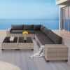7-Piece Outdoor Patio Furniture Sets, All-Weather Wicker Rattan Sectional Sofa