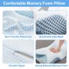 Memory Foam Pillow Neck Support Pillow for Pain Relief Sleeping Ergonomic Contour Orthopedic Support Side Back Stomach Sleeper