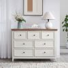 Modern 6 Drawers Dresser 6 Drawers Cabinet,Chest of Drawers Closet Organizers and Storage Clothes Storage Drawers Cabinet for Living Room