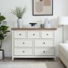 Modern 6 Drawers Dresser 6 Drawers Cabinet,Chest of Drawers Closet Organizers and Storage Clothes Storage Drawers Cabinet for Living Room