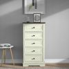 Tall Dresser for Bedroom with 5 Drawers for Closet, Chest of Drawers with Metal Handle