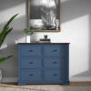 6 DrawersTall Dresser for Bedroom Vertical Storage Tower  Wood Top Closets