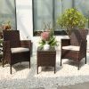 3 Piece Rattan Seating set with Cushions